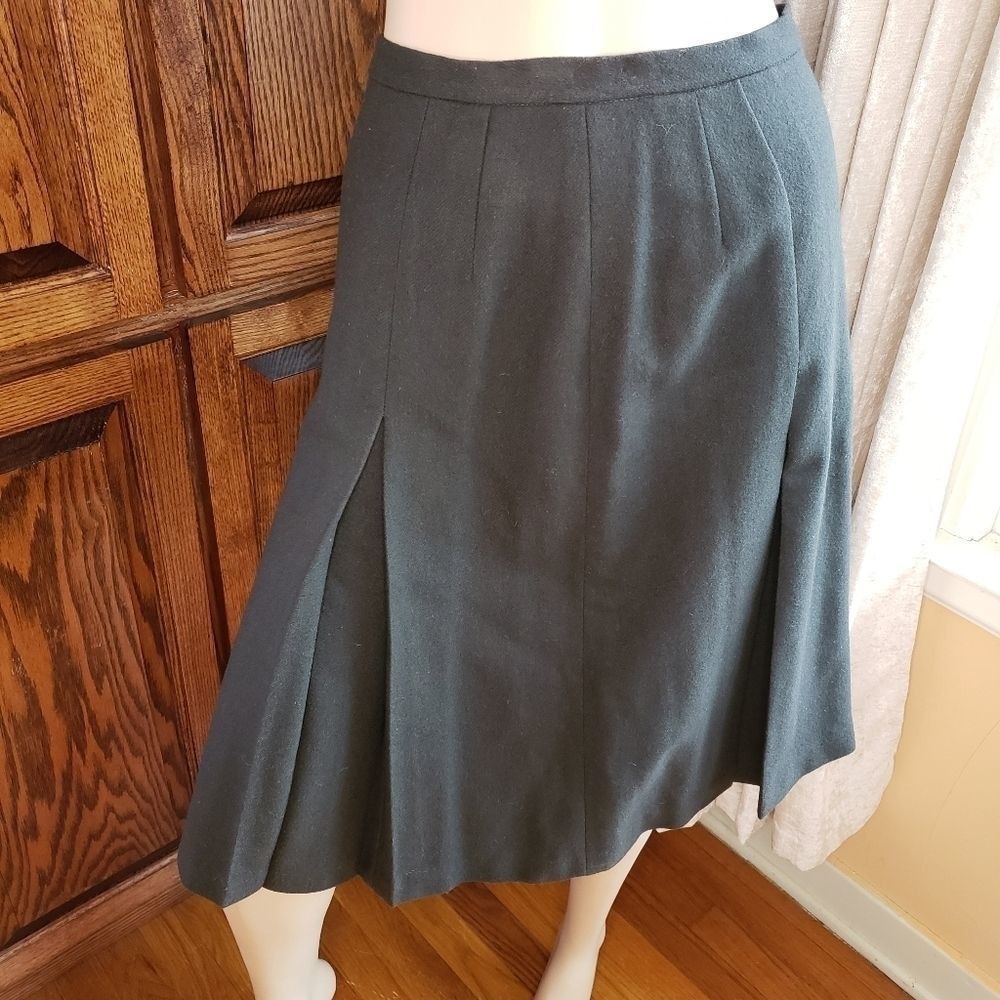 Vintage Olive wool skirt
